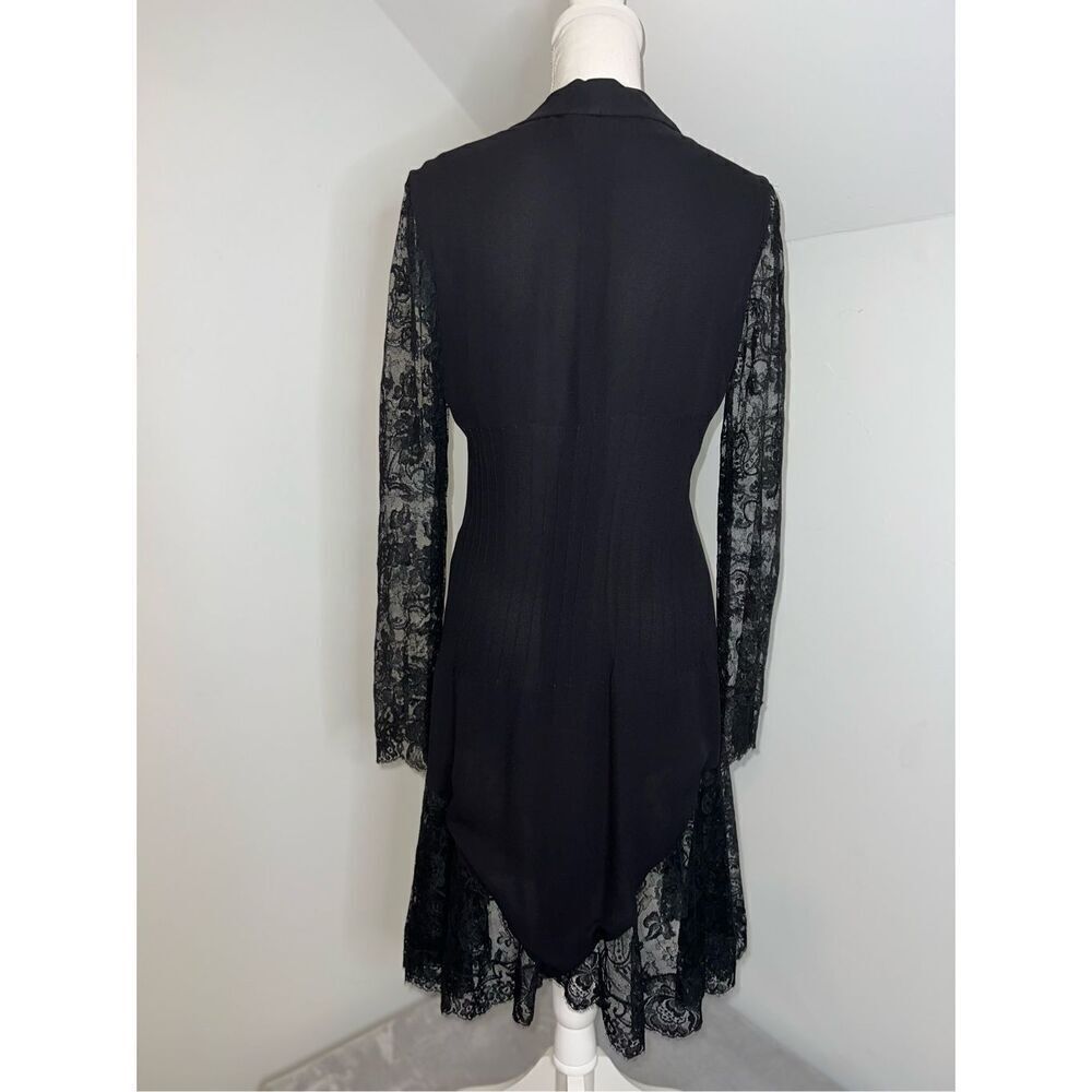 Valentino Night 100% Silk Lace Dress 6 Cocktail Date Night LBD - Picture 6 of 16